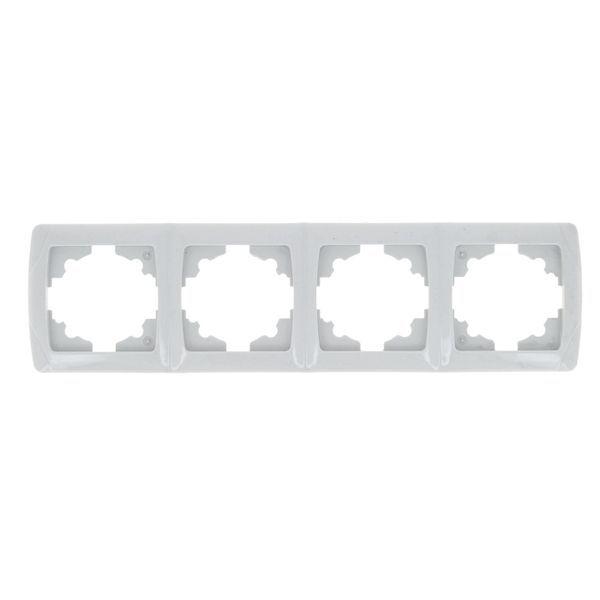 Рамка 4-м СП Мадрид горизонт. бел. EKF EIM-G-304-10