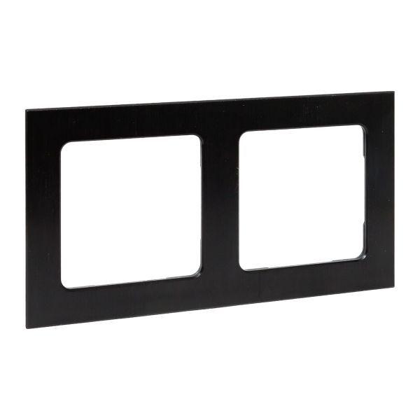 Рамка 2-м Стокгольм металл. черн. PROxima EKF EZM-G-303-10
