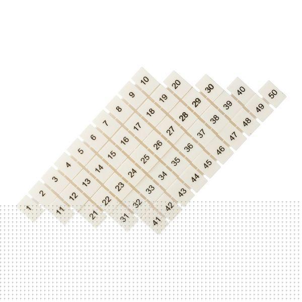 Маркеры для JXB-ST 2.5 с нумерацией 1-50 (уп.100шт) PROxima EKF zb-st-2.5-1-50