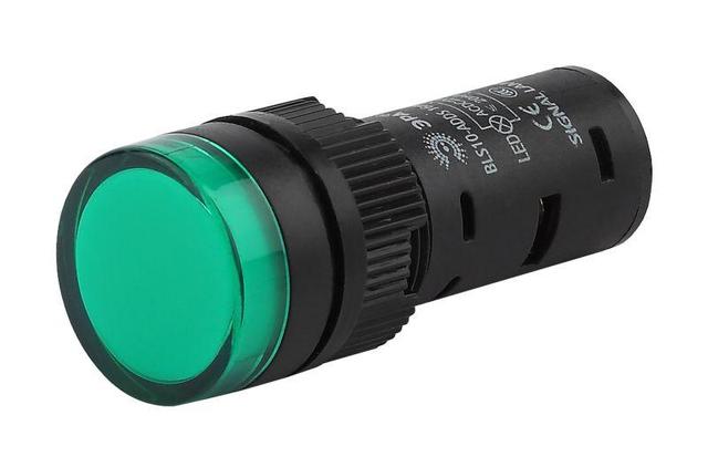 Лампа AD16DS(LED) матрица 16мм зел. 230В AC BLS10-ADDS-230-K06-16E ЭРА Б0045620