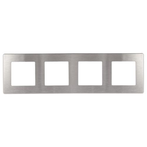 Рамка 4-м 12-5104-03 сатин алюм. Эра Б0052531
