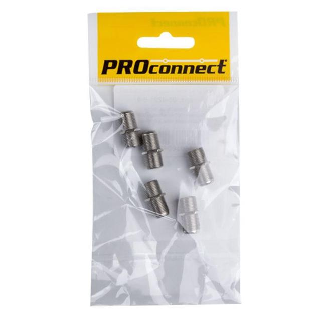 Переход гнездо F - гнездо F "БОЧКА" без кольца (уп.5шт) PROCONNECT 05-4201-6-9