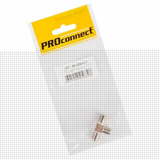Переход соединитель x3 гнездо F (F-тройник) (инд. упак.) PROCONNECT 05-4204-4-7