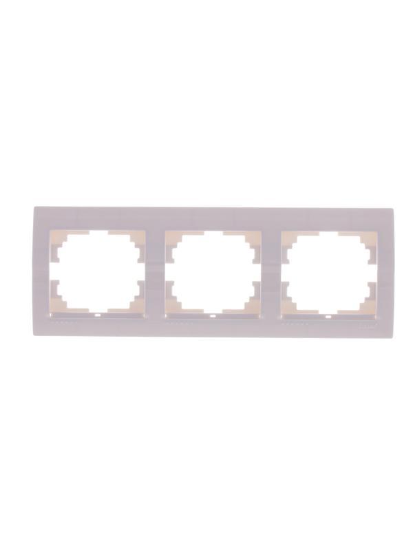 Рамка 3-м Deriy горизонт. бел. LEZARD 702-0200-148