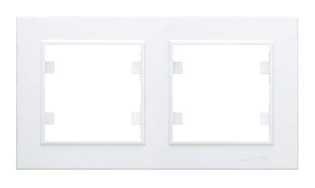 Рамка 2-м Karea горизонт. бел. Makel 56001702