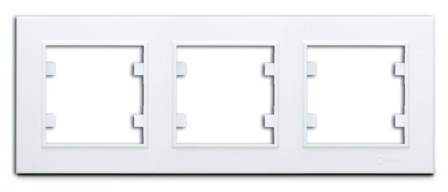 Рамка 3-м Karea горизонт. бел. Makel 56001703