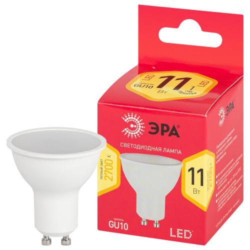 Лампа светодиодная RED LINE LED MR16-11W-827-GU10 R GU10 11Вт софит тепл. бел. свет Эра Б0056065