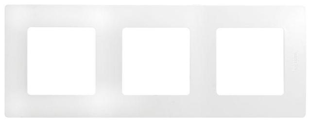 Рамка 3-м Etika бел. Leg 672503