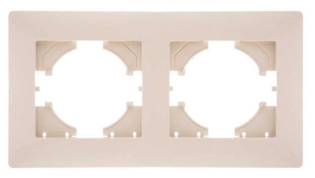 Рамка 2-м Bravo беж. GUSI С1020-003